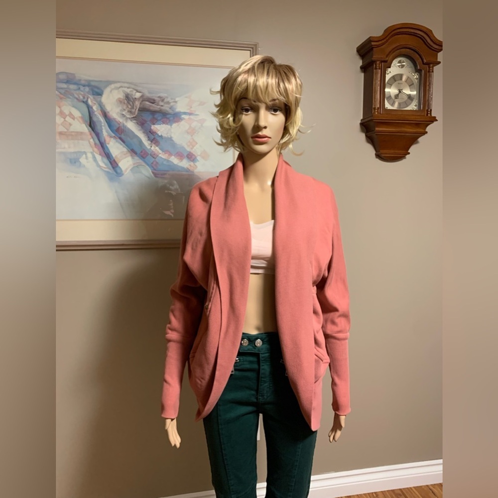 Wilfred Women's Oversized Cardigan Sweater Salmon Colour Size Extra Small (XS)